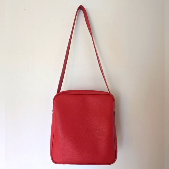 Samsonite 70's Vintage Red Structured Carry On Travel Bag 🍒 - Picture 5 of 12